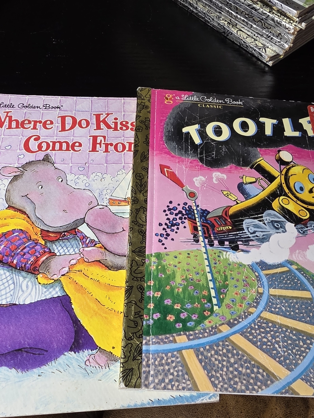 10 Little Golden Books Lot Mixed Theme Tootle Big Bird Fire Engines Baby Sister - Picture 5 of 8